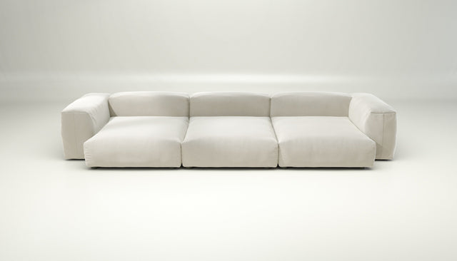 vetsak | Sofa Set 05 - suave - pearl | Modular Sofa | 5 Seater | Big Sofa | Corner Sofa