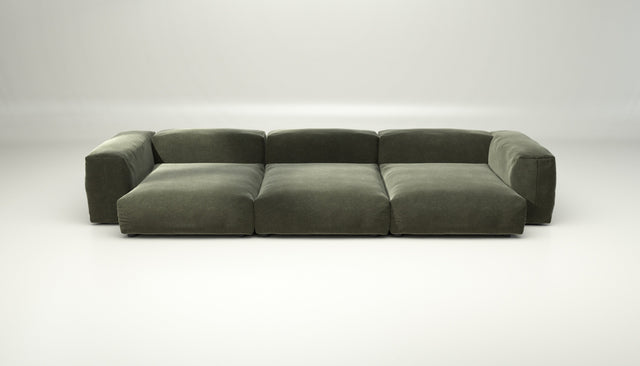 vetsak | Sofa Set 05 - suave - pine | Modular Sofa | 5 Seater | Big Sofa | Corner Sofa