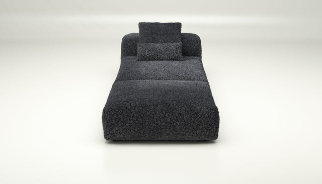 vetsak | Sofa Set 07 - Sun Lounger - doodle - dark grey | Modular Sofa | 2 Seater | Daybed | Chaiselounge