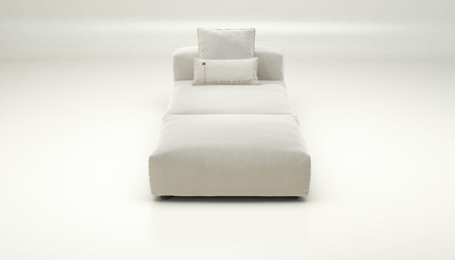 vetsak | Sofa Set 07 - Sun Lounger - suave - pearl | Modular Sofa | 2 Seater | Daybed | Chaiselounge