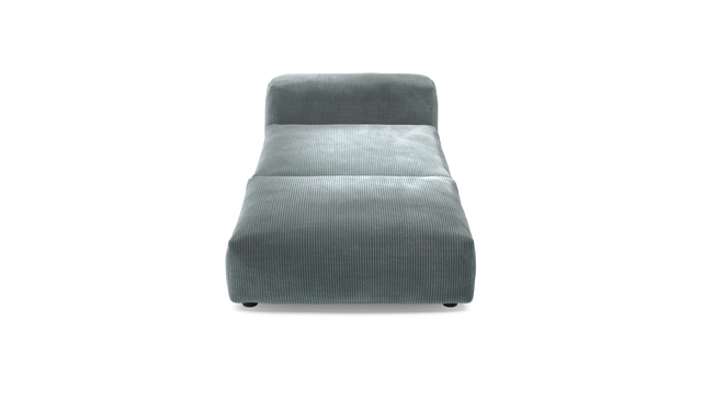 vetsak | Sofa Set 07 - Sun Lounger - Cord Velour - Mint | Modular Sofa | 2 Seater | Daybed | Chaiselounge