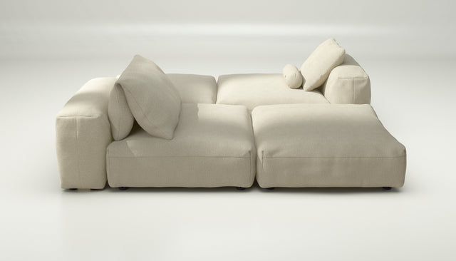 vetsak | Sofa Set 08 - Daybed - loop loop - duna | Modular Sofa | 6 Seater | Outdoor Island | Double lounger