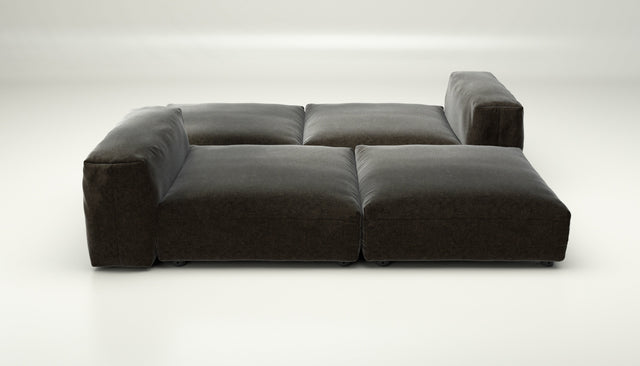 vetsak | Sofa Set 08 - Daybed - suave - anthracite | Modular Sofa | 6 Seater | Outdoor Island | Double lounger