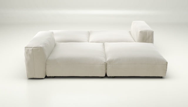 vetsak | Sofa Set 08 - Daybed - suave - pearl | Modular Sofa | 6 Seater | Outdoor Island | Double lounger