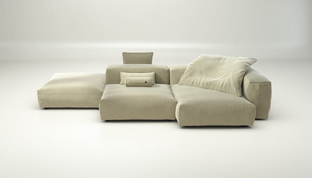 vetsak | Sofa Set 09 - The Island - suave - clay | Modular Sofa | 7 Seater | Sofa Island