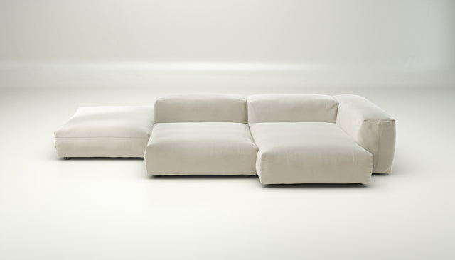 vetsak | Sofa Set 09 - The Island - suave - pearl | Modular Sofa | 7 Seater | Sofa Island